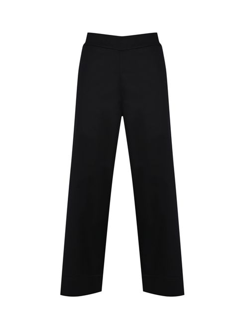 Pantalone Garconne in heavy popeline di cotone Nero Alpha studio | AD-6501Q2002